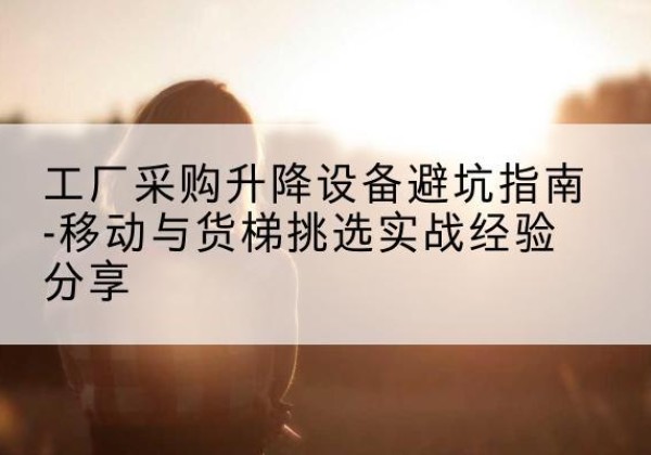 肥东移动式升降机怎么选-工厂采购升降设备避坑指南-移动与货梯挑选实战经验分享